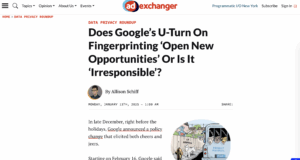 AdExchanger article screenshot