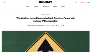 Digiday article screenshot