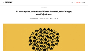 Digiday article screenshot