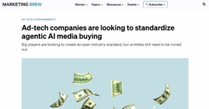 Marketing Brew article screenshot