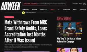 Adweek article screenshot