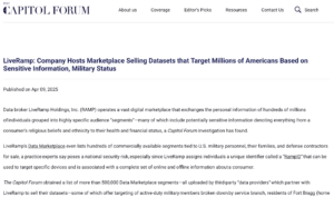 The Capitol Forum article screenshot