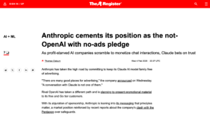 The Register article screenshot