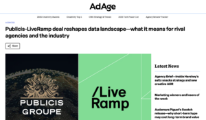 Ad Age article screenshot