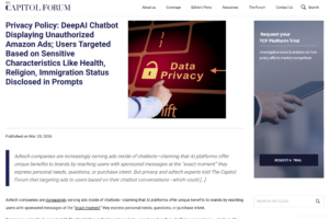 The Capitol Forum article screenshot